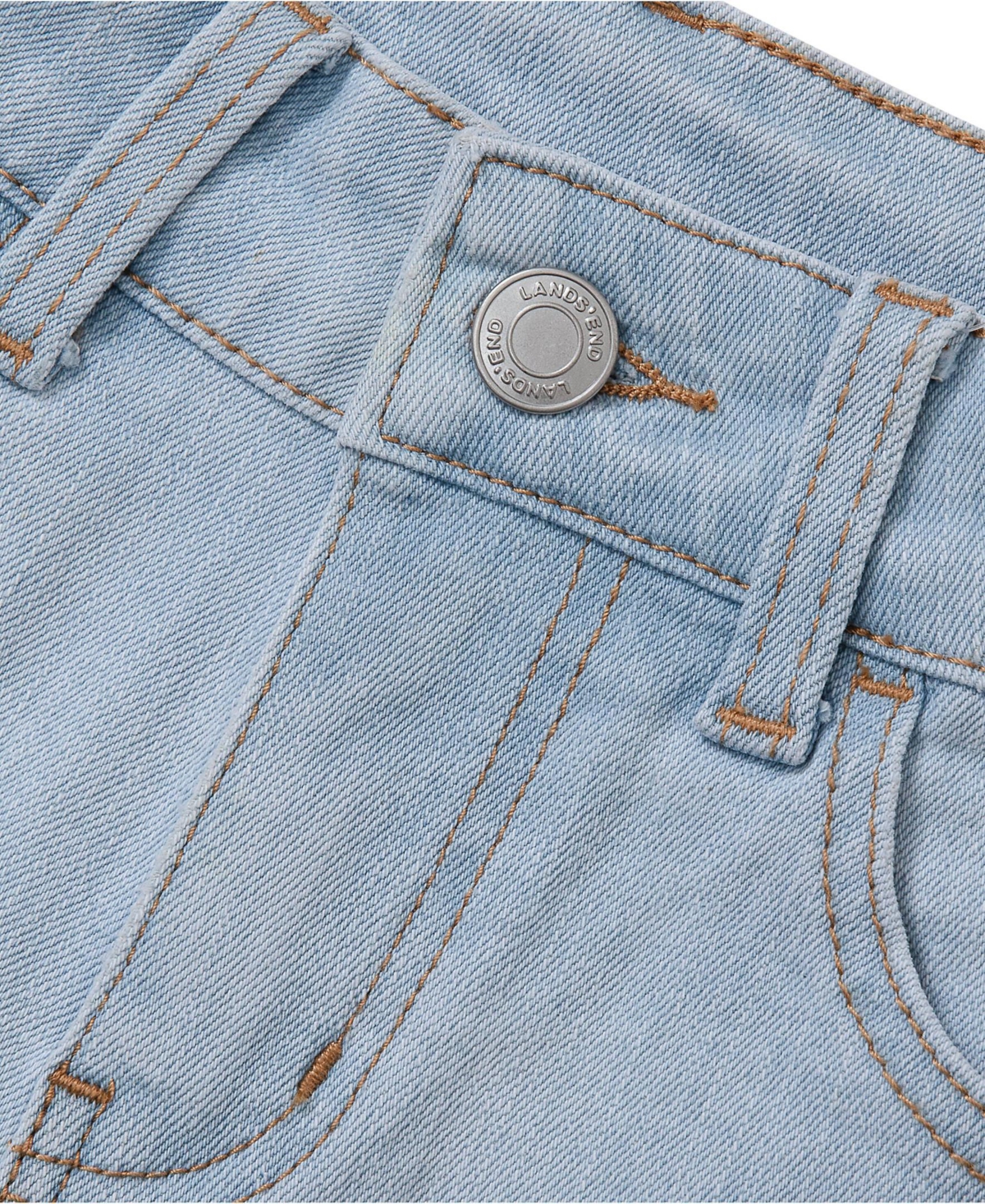 Lands' End Little Girls Denim Shorts