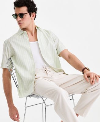 Men's Short-Sleeve Multi-Stripe Shirt