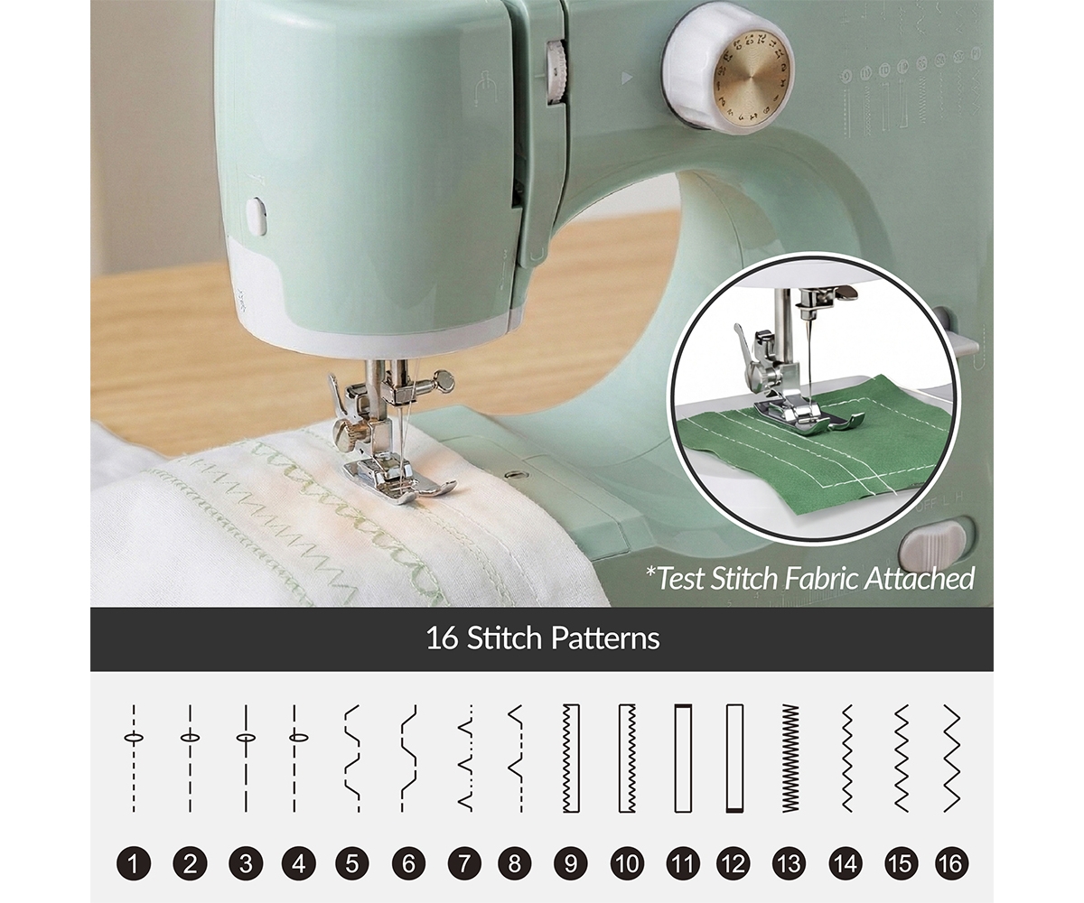 Best Choice Products 55-Piece Sewing Machine Kit for Beginners, w/ 16 Stitch Patterns, Double Stitching