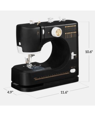 55-Piece Sewing Machine Kit for Beginners, w/ 16 Stitch Patterns, Double Stitching