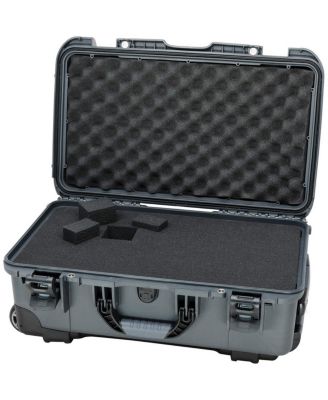 Wheeled Series 935 Lightweight NK-7 Resin Waterproof Protective Case with Foam for DSLR Camera, 3 Lenses, Flash, Graphite