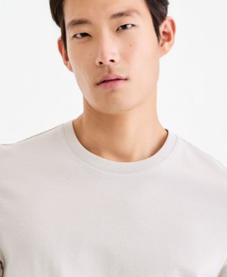 Men's Short-Sleeve Textured Mercerized T-Shirt
