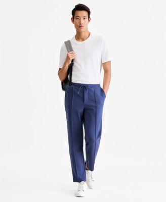 Men's Alfatech Regular-Fit Compact Textured Ponte-Knit Pants