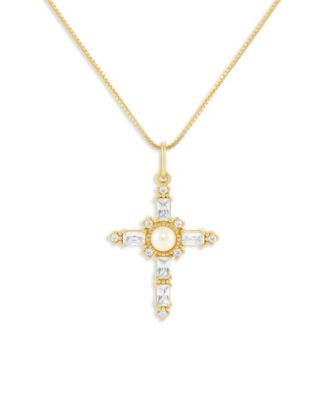 Gold Plated Cross Pendant Necklace