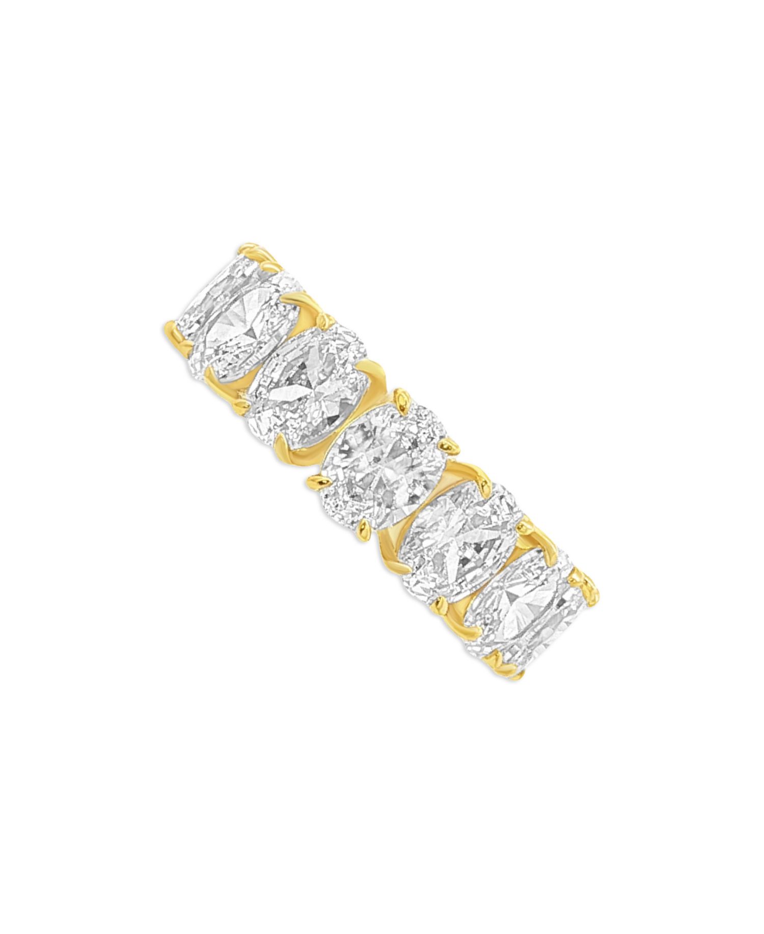 Sterling Silver Cubic Zirconia Eternity Band Ring