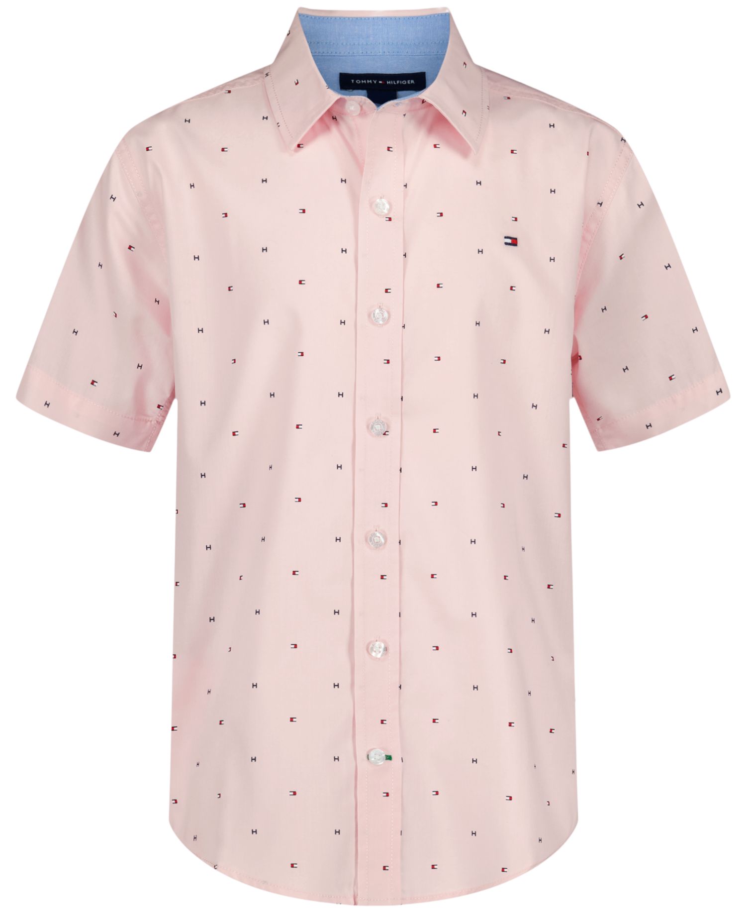 Boys' 2T-7 Flag Short-Sleeve Woven Shirt