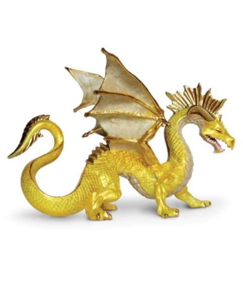 Детская фигурка Safari Golden Dragon 6.75", от 4 лет