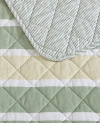 Varadero Stripe Cotton Reversible 2-Pc. Quilt Set, Twin