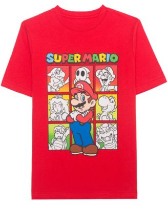 Boys' 5-20 Super Mario & Friends Panels Short-Sleeve T-Shirt