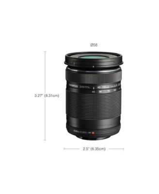 M.Zuiko Digital ED 40-150mm f/4-5.6 R Lens for Micro Four Thirds, Black