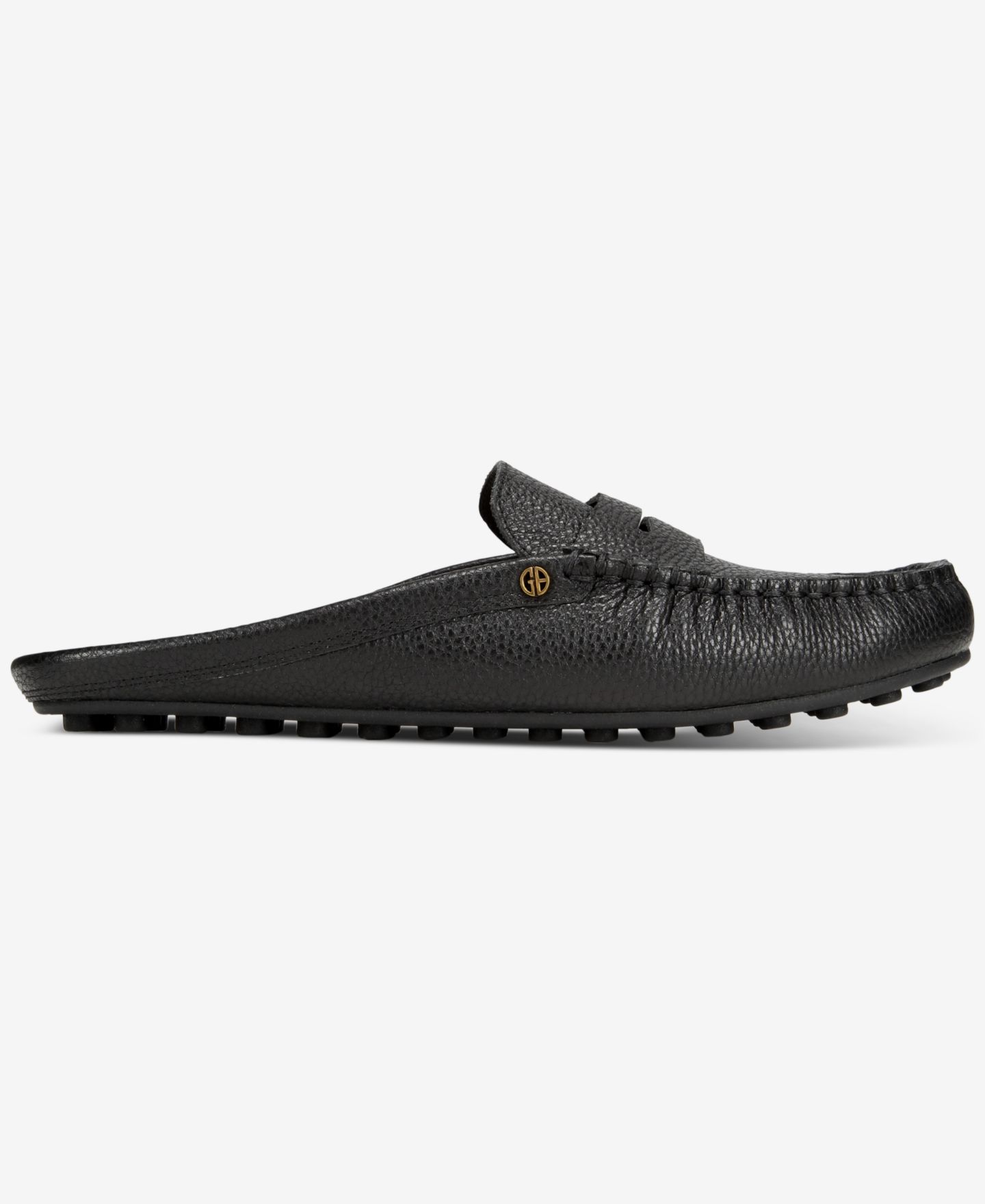 Женские сабо Giani Bernini Aimeey Slip On Driver Mules, цвет: Чёрный кожаный — фото 6