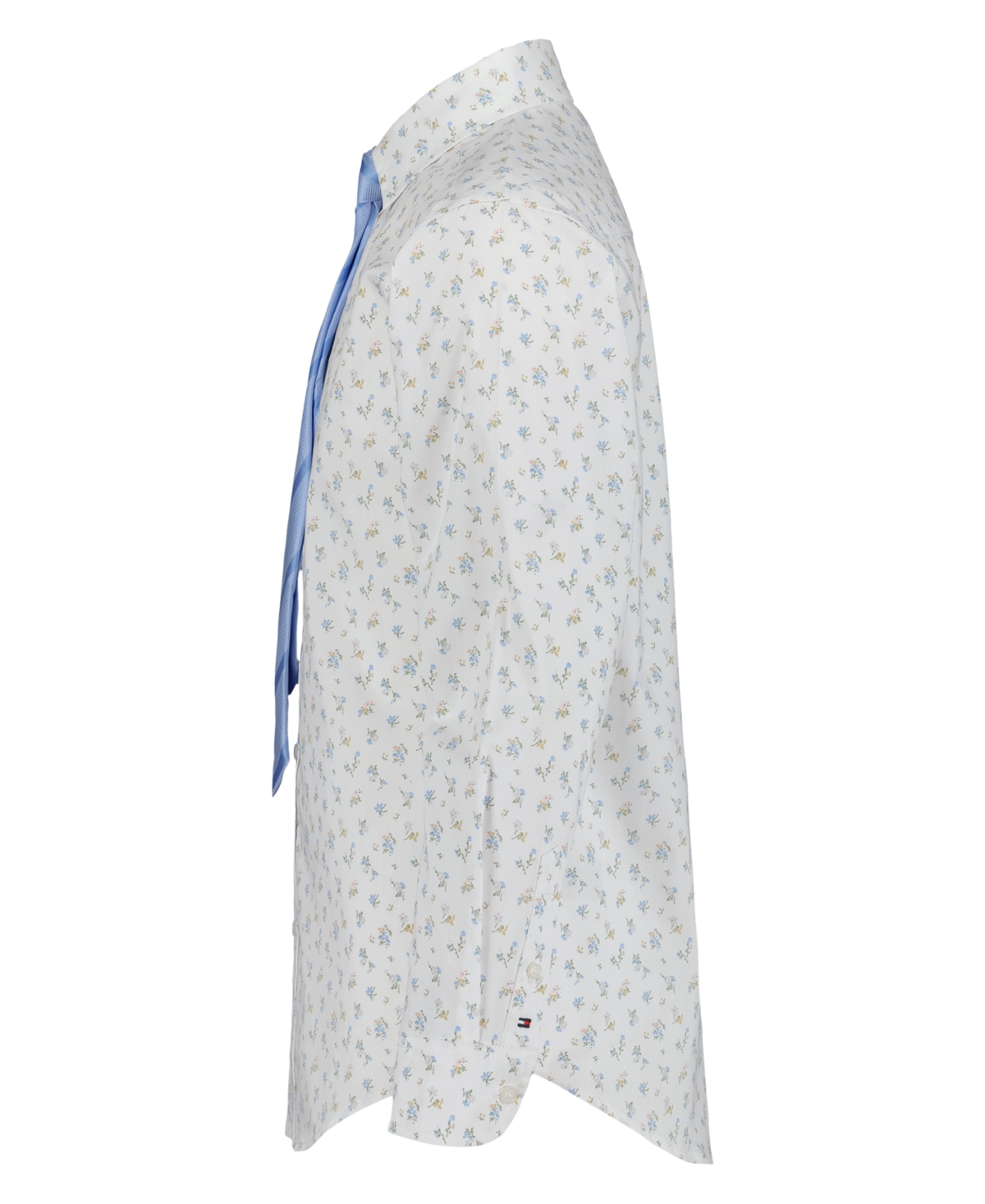 Tommy Hilfiger Boys' 8-20 Long-Sleeve Stretch Floral Print Shirt