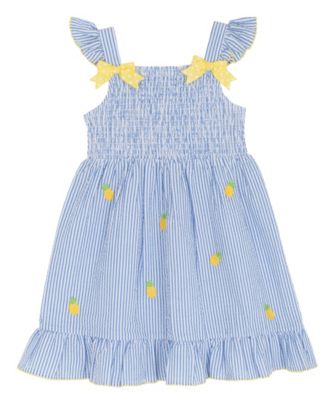 Girls' 2T-6X Pineapple Seersucker Dress