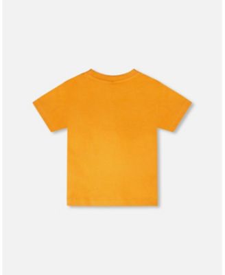 Toddler Boys Cotton Short Sleeve T-Shirt Orange