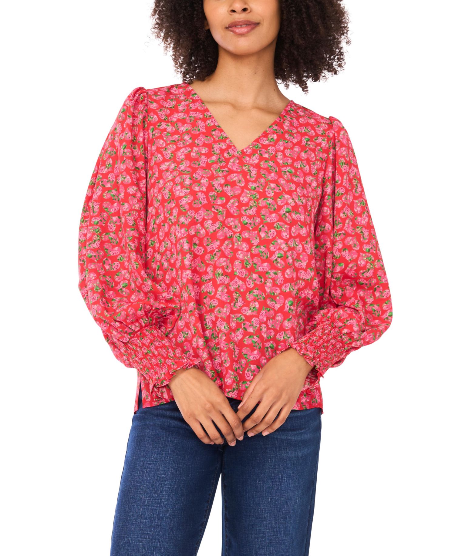 Women's Printed Long-Sleeve Top
