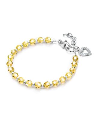 Sterling Silver Birthstone Crystal Bracelet Bracelet