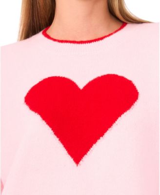 Women's Heart Long-Sleeve Sweater