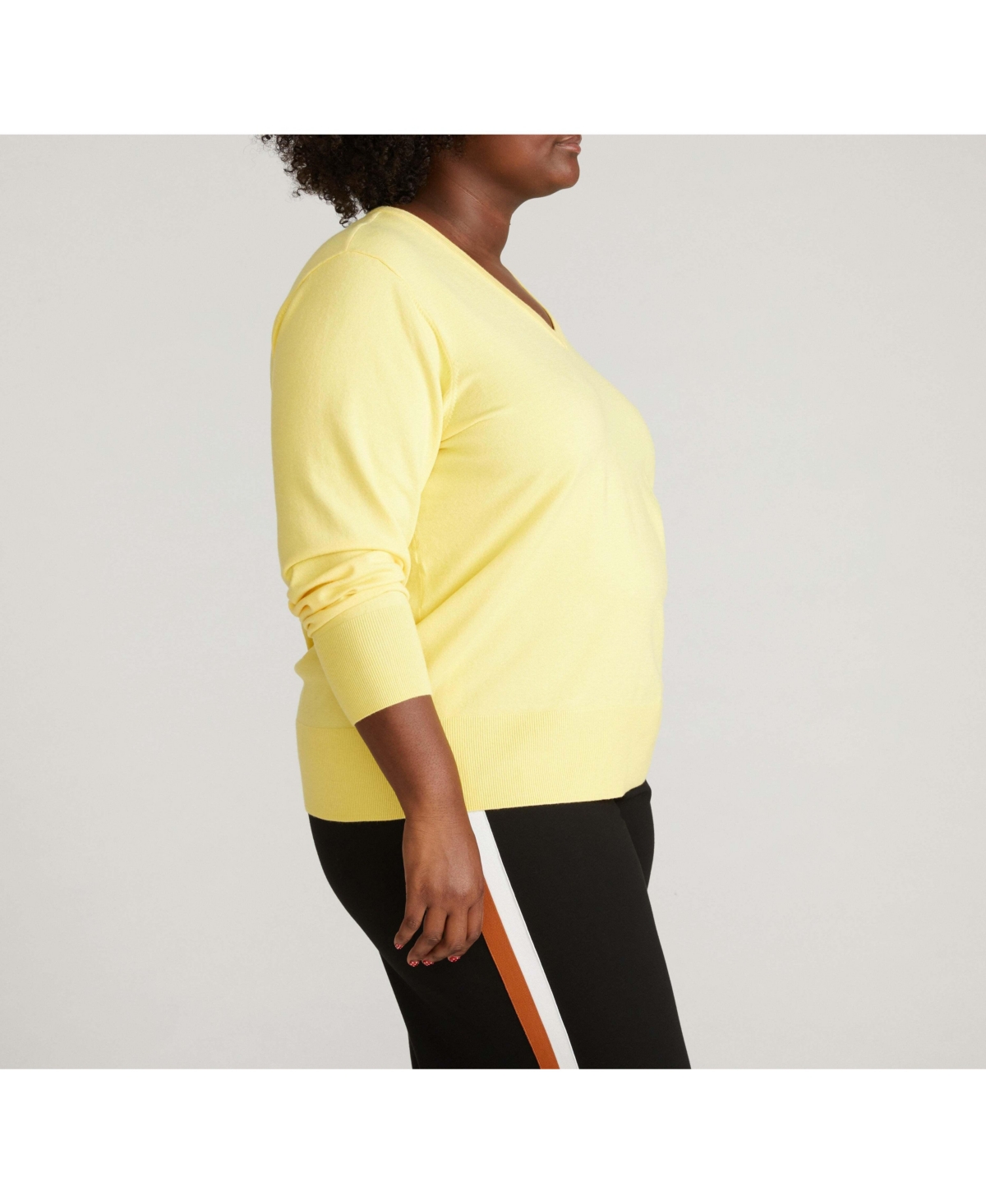 Universal Standard Plus Savvy Fine Knit V Sweater