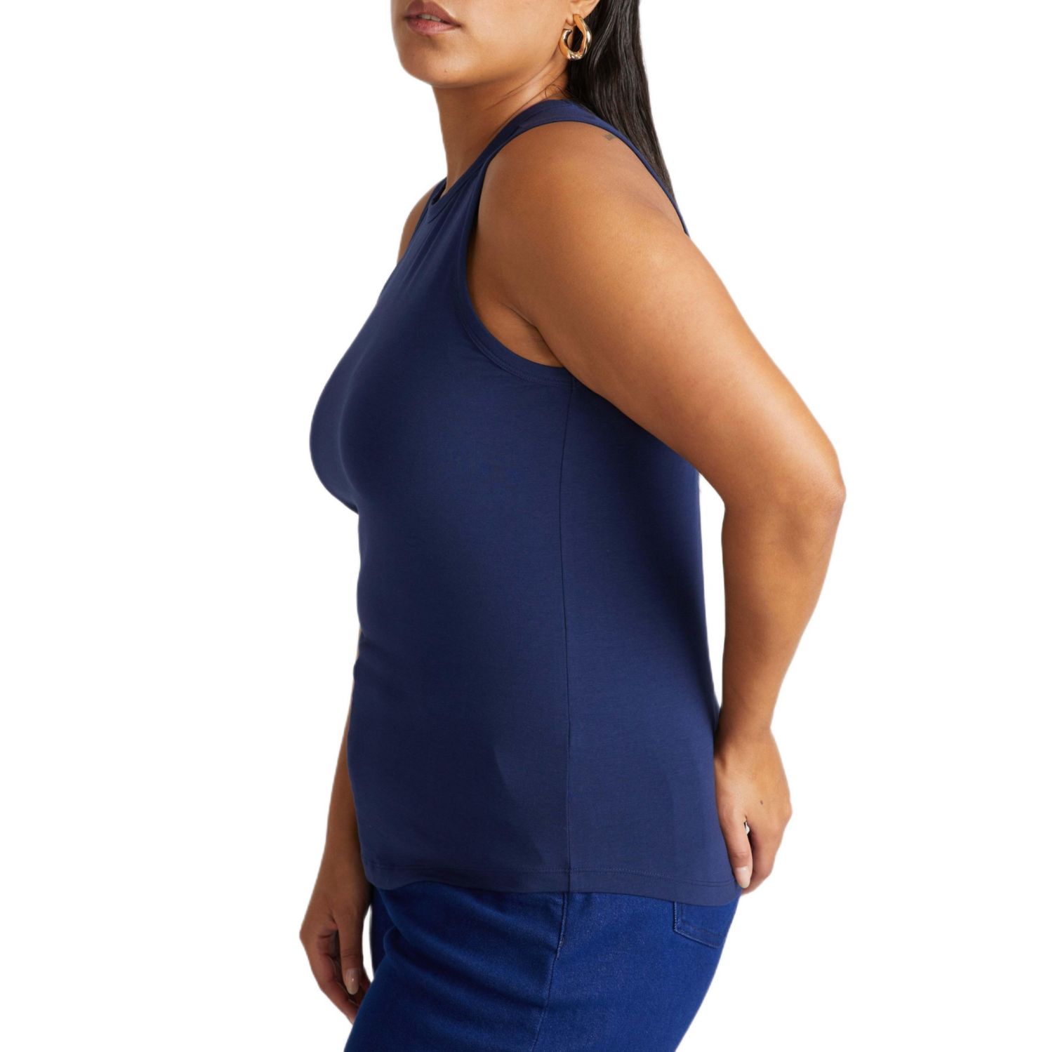 Plus Size Cai High Neck Tank
