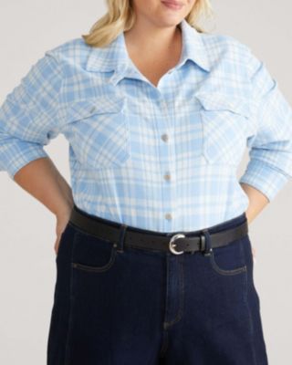 Plus Size Maine Stretch Flannel Shirt