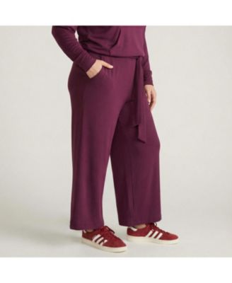 Women's Travel Knit Wide Leg Pants