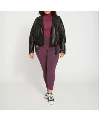 Plus Size Leeron Leather Moto Jacket