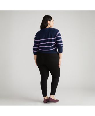 Women's Plus Size Minimalist Moro Pocket Signature Ponte Pants