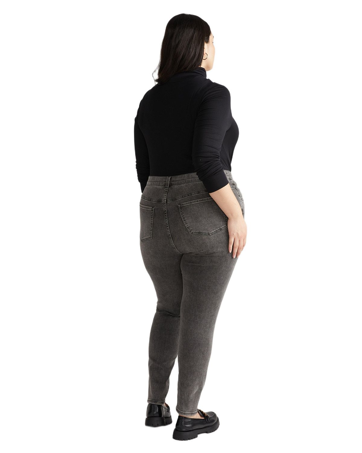 Universal Standard Women's Seine High Rise Skinny Jeans view 2 — MAYCSS fashion products