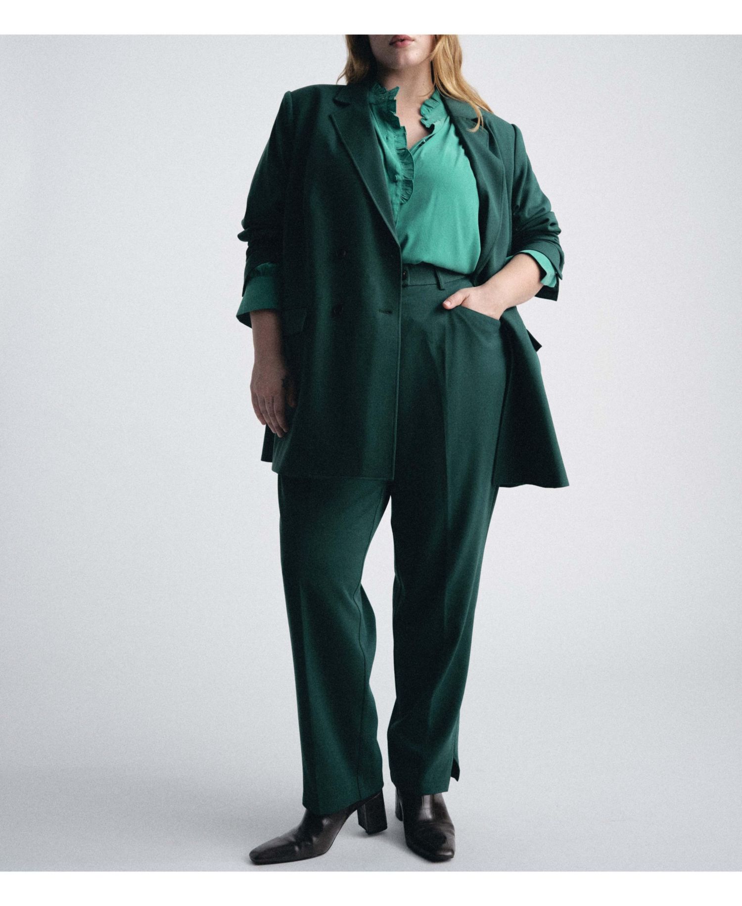 Women's Plus Size All Day Warren Double Breasted Blazer