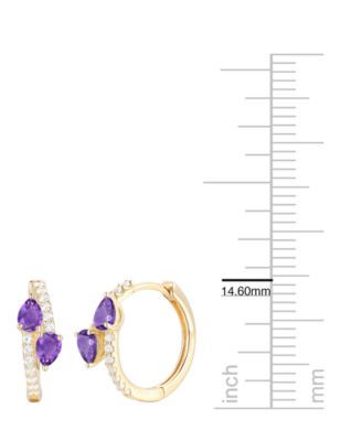 Multi Gemstone Earrings in 14k Gold Over Sterling Silver (Also in Sterling Silver)