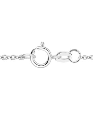 Lab Grown White Sapphire (3/4 ct. t.w.) Pendant Necklace in Sterling Silver (Also in 14k Gold Over Sterling Silver)