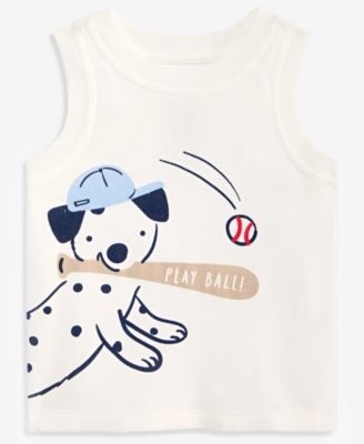 Toddler Boys' 2T-4T Mix & Match Baseball Dog Tank Top