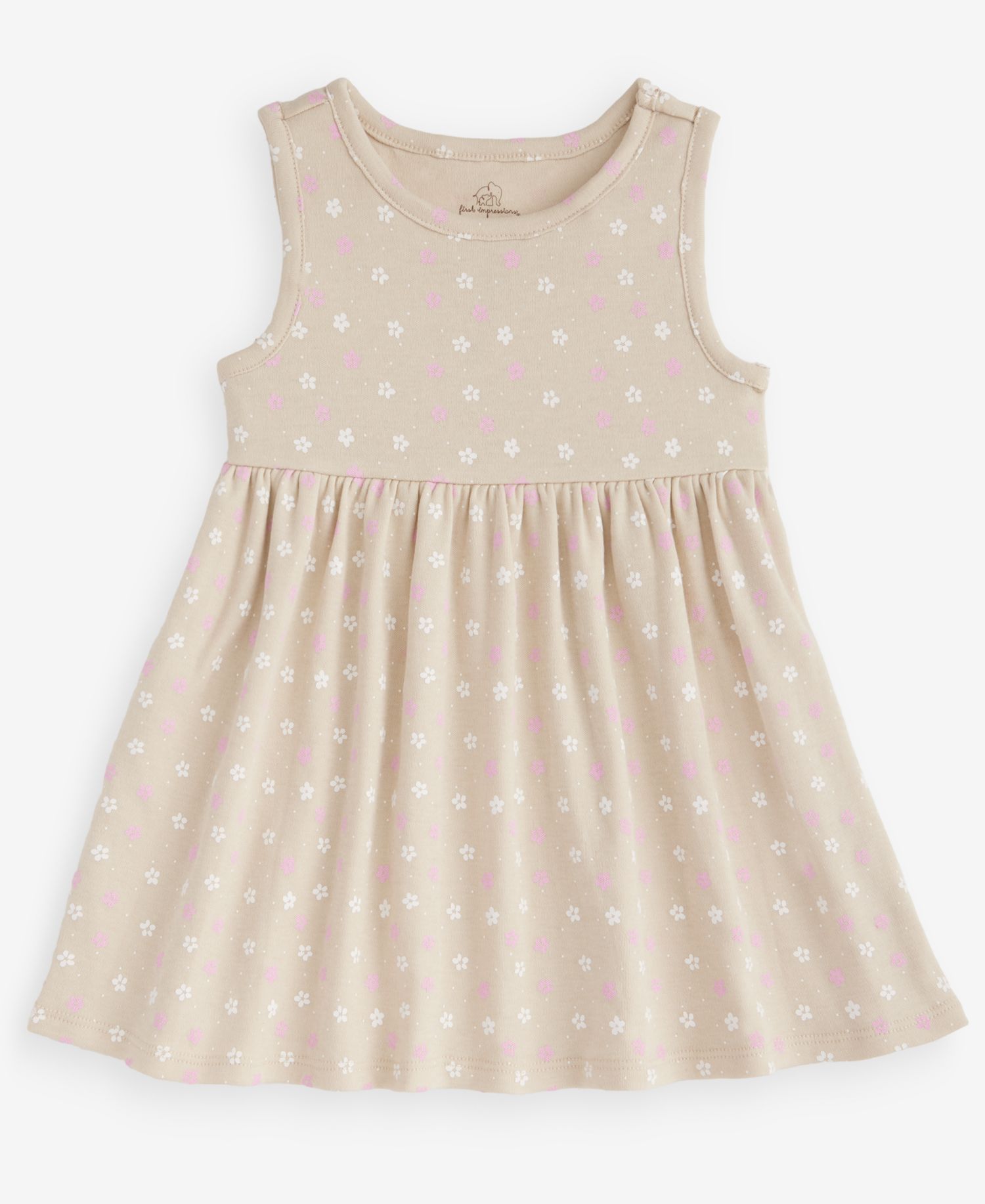 Baby Girls' 0M-24M Ditsy Floral-Print Dress