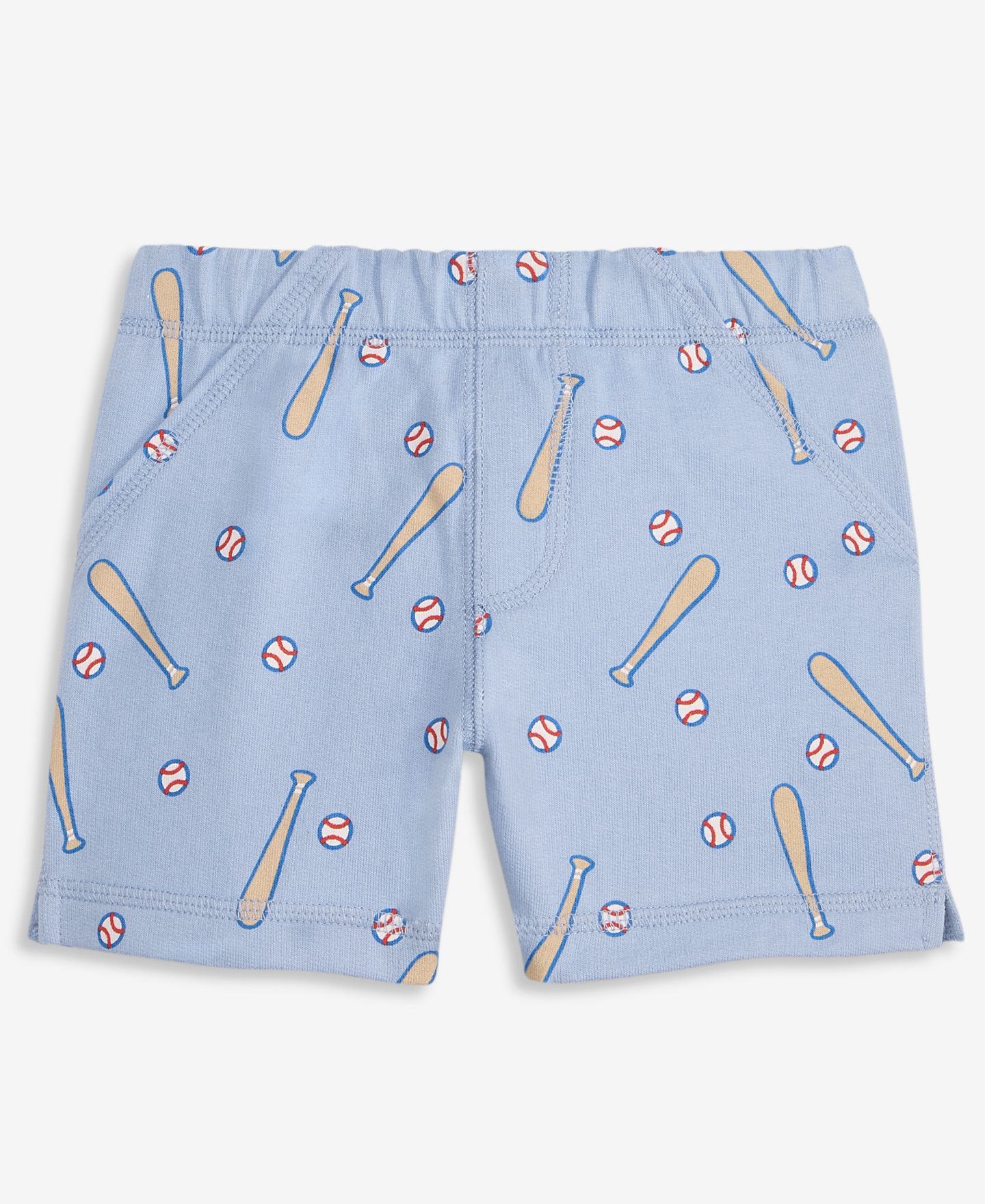 Шорты First Impressions Mix & Match Baseball-Print French Terry Shorts для мальчиков-малышей, цвет: Синий — фото 1