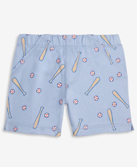 Шорты First Impressions Mix & Match Baseball-Print French Terry Shorts для мальчиков-малышей, цвет: Синий