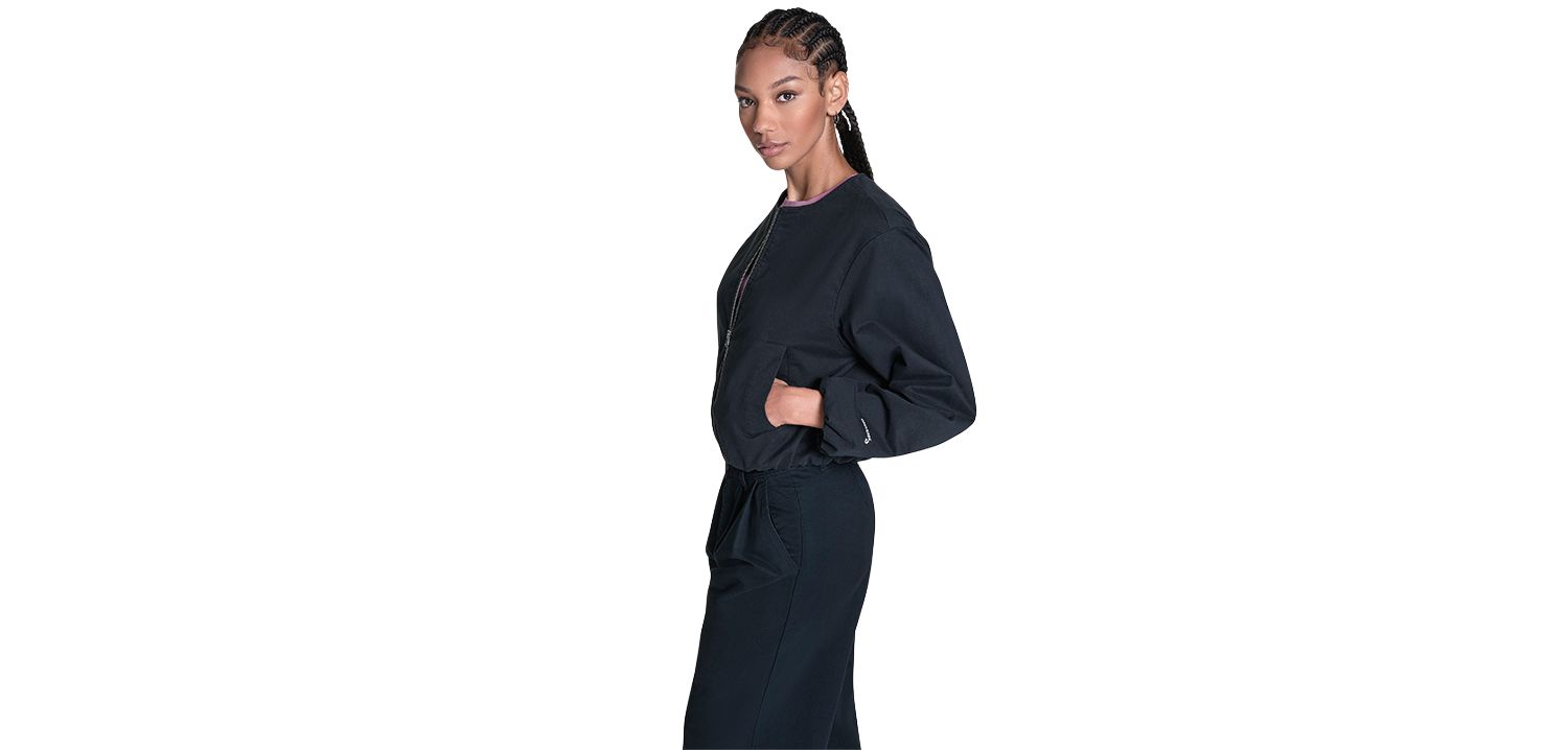 Women's Bubble Sleeve Bomber Jacket