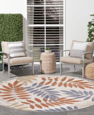 Aloha ALH18 5'3"x5'3" Round Area Rug