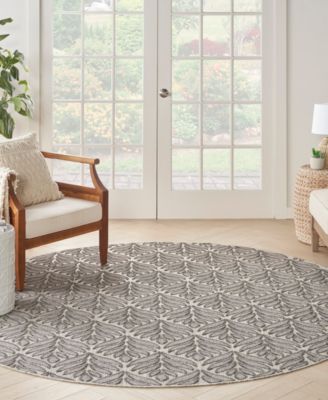 Aloha ALH35 7'10"x7'10" Round Area Rug