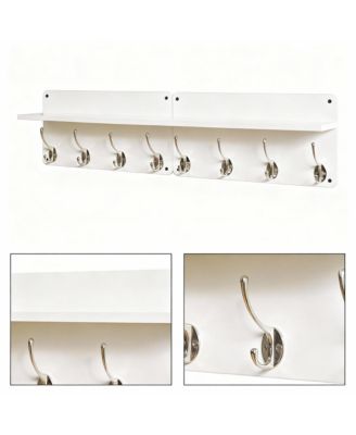 2 Pack Wall Organizer: Stylish, Space Saving, Versatile Storage for Coats, Bags, Keys