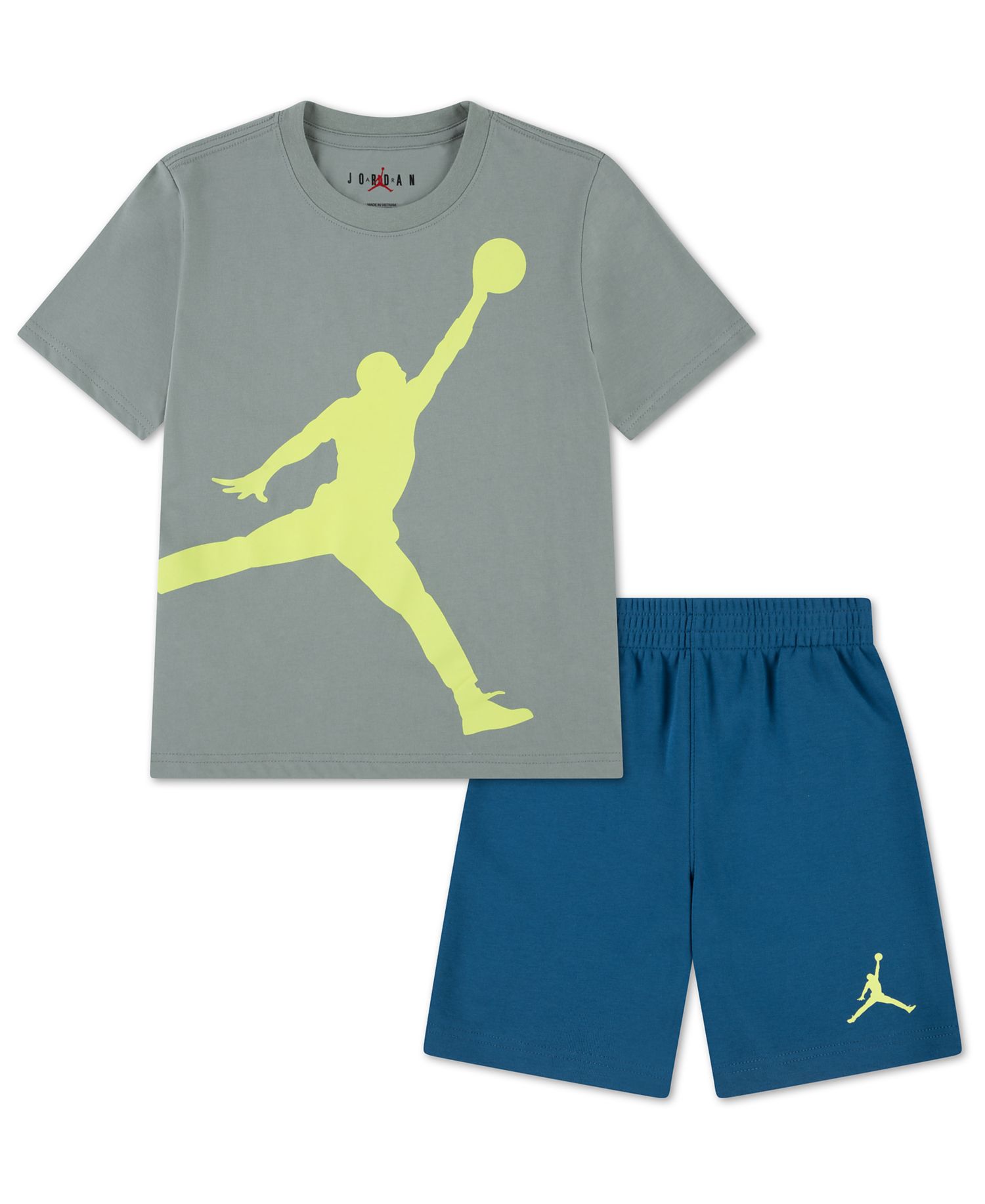 Boys' 2T-7 Jumbo Jumpman T-Shirt and Shorts, 2-Piece Set