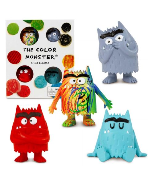 Детские фигурки The Color Monster 4-Piece Figurine Set, Ages 3+, цвет: Разноцветный