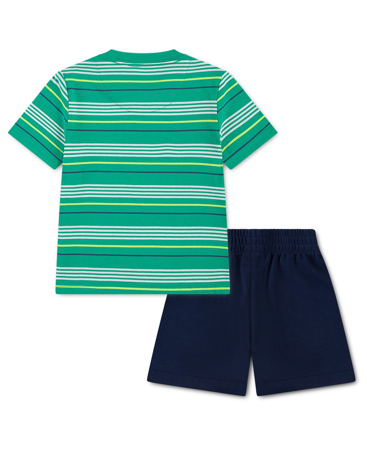 Nike Toddler Boys' 2T-4T Striped Short-Sleeve T-Shirt and French Terry Shorts, 2-Piece Set