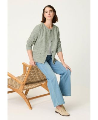 Women's Collarless Jacket