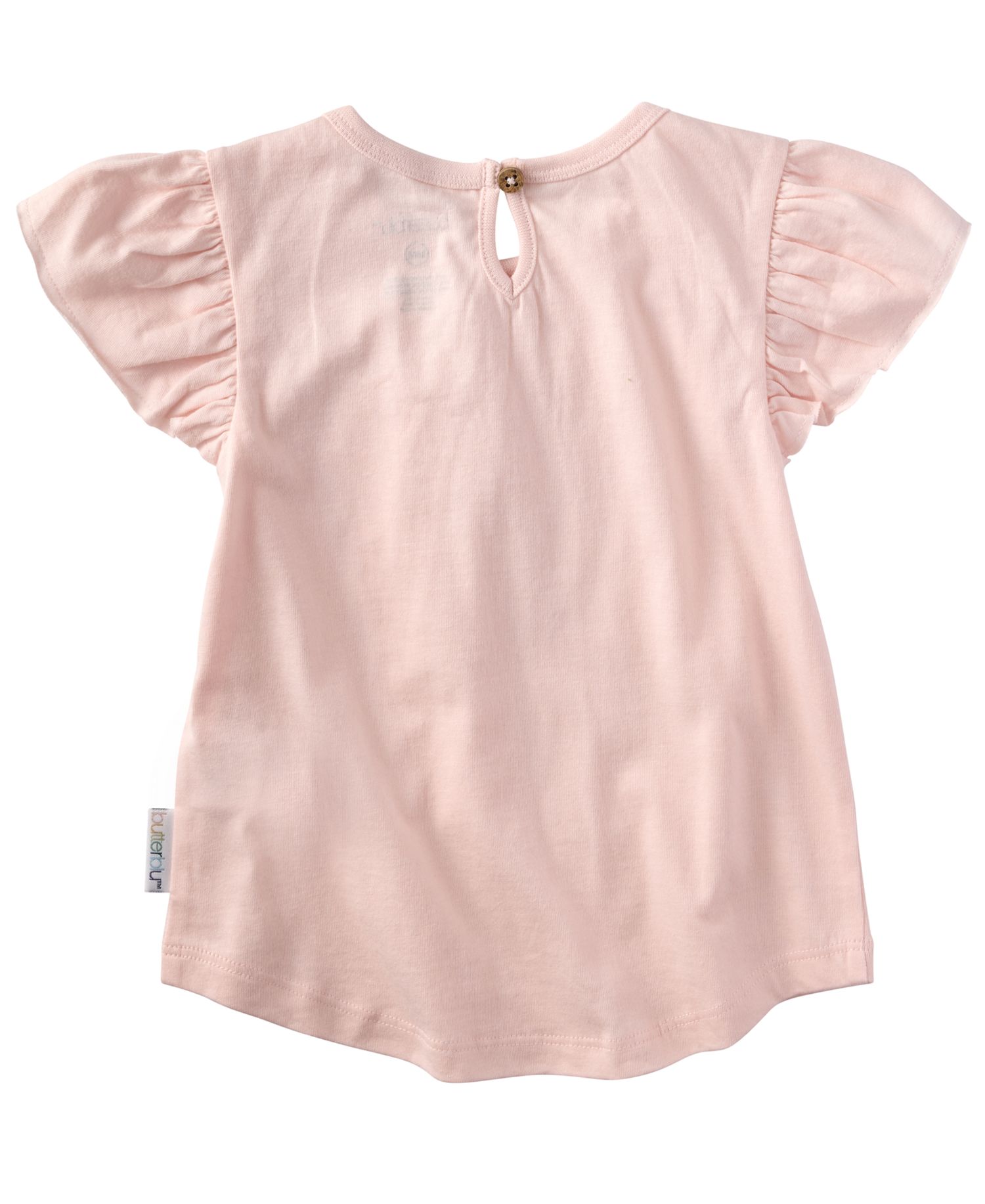 Baby Girls' Ruffle Shoulder Short-Sleeve Tops, 5-Pack