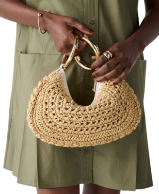 Bangle Small Straw Shoulder Bag