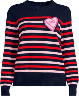 Plus Size Drifter Set in Sleeve Crew Neck Sweater