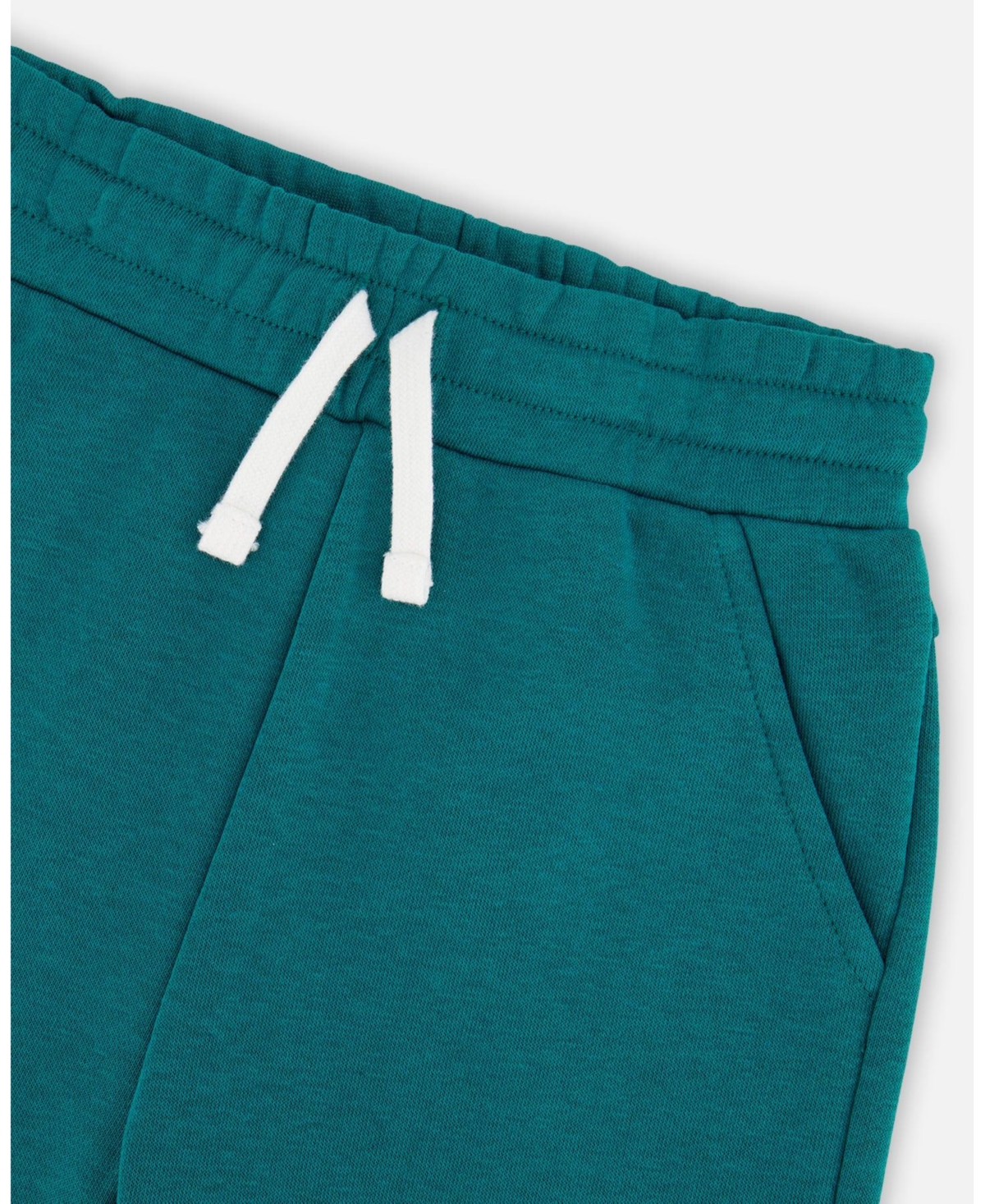 Deux par Little Boys French Terry Sweatpants with Cross Seams