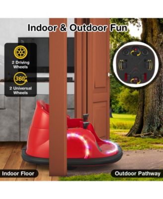 12V 360° Ride on Bumper Car for Toddlers with Remote Control