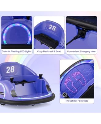 12V 360° Ride on Bumper Car for Toddlers with Remote Control