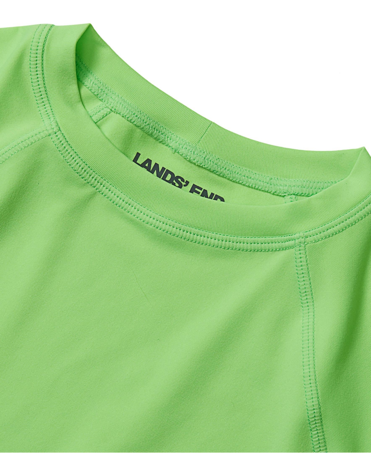 Lands' End Boys Sunshade Upf 50 Chlorine Resistant Long Sleeve Crew Neck Rash Guard